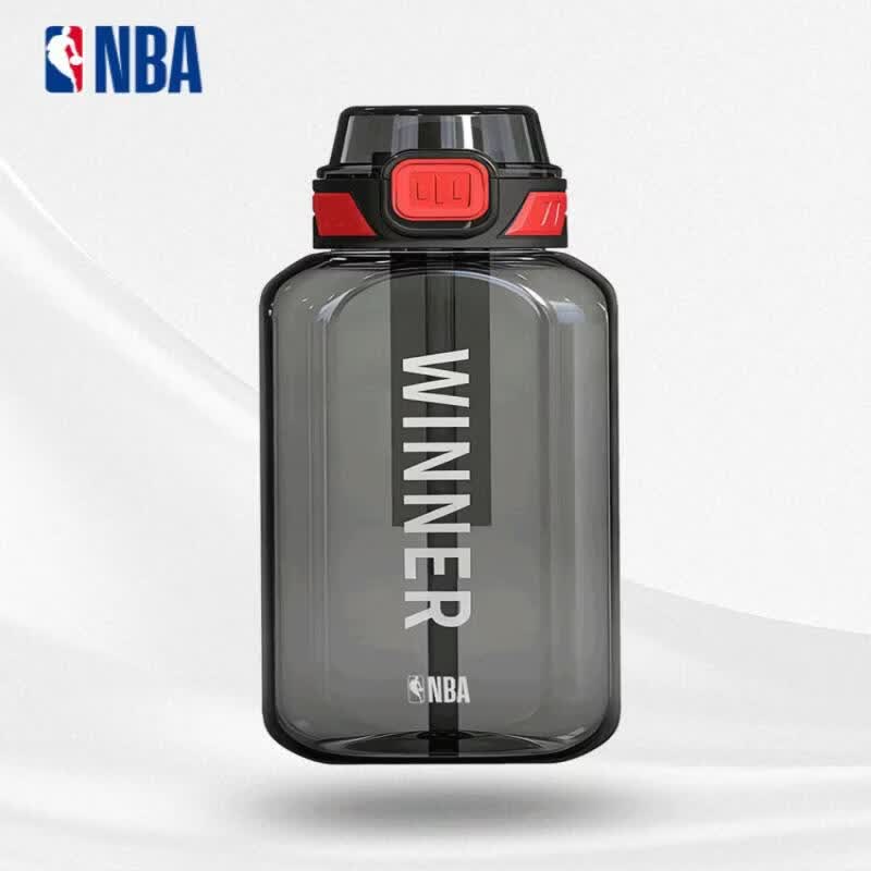 NBA Tritan运动水杯户外便携水壶1200ml 黑 NBA-TRIB-1200