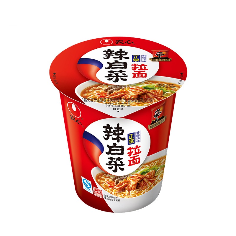 农心辣白菜杯面70g