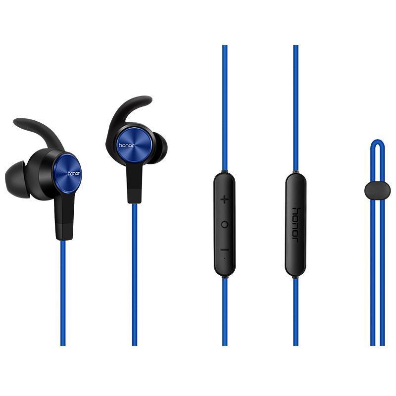 荣耀 xSport AM61 运动蓝牙耳机 极光蓝 跑步 磁吸 防水 双耳挂脖式 无线入耳式立体声