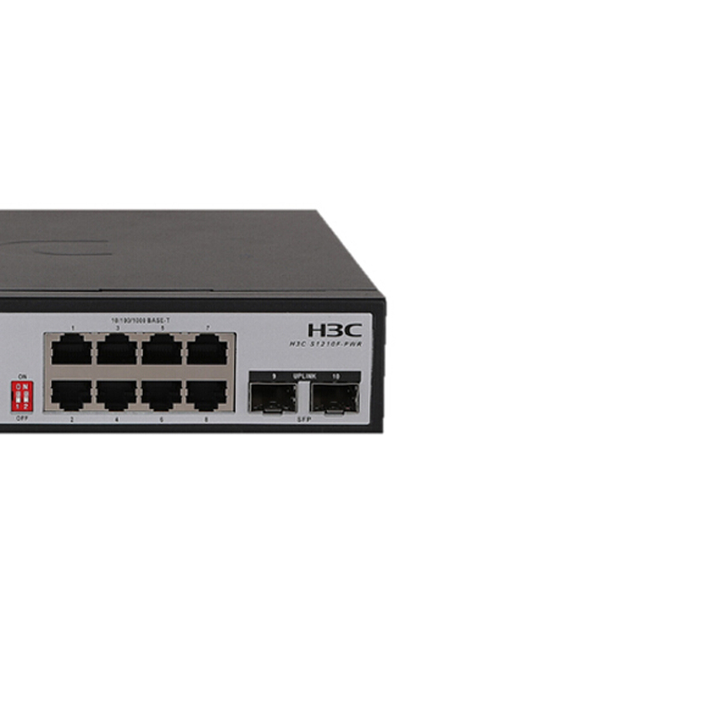华三(H3C)S1210F-PWR 8口千兆非网管POE企业级交换机 1000Mbps 千兆以上 千兆以太网交换机