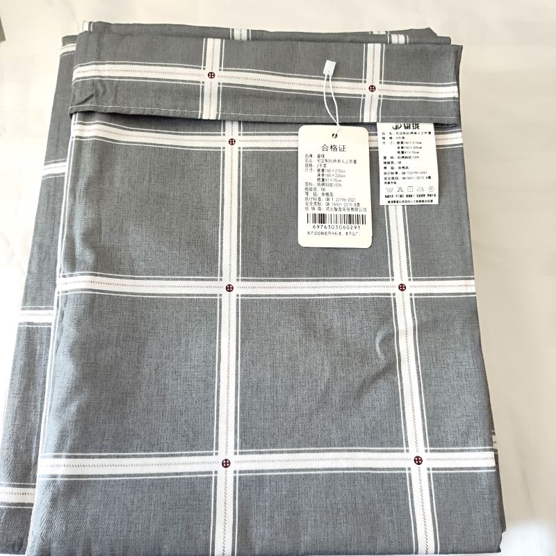 鋆珑 可定制纯棉单人三件套 2千克 套高清大图