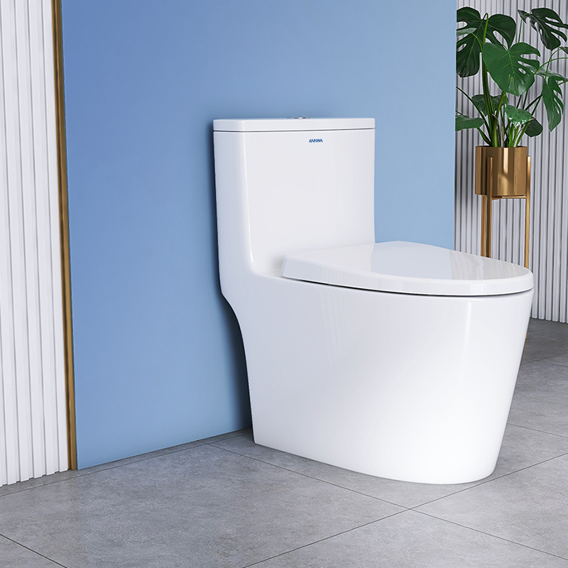 安华卫浴抽水马桶卫生间节水座便超漩虹吸坐便器15001视频