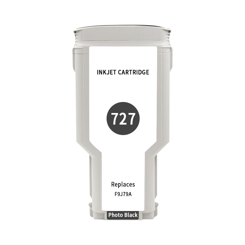欣彩 727号墨盒 AI-727PK 照片黑 F9J79A 适用惠普HP Designjet T920 T1500 T1高清大图