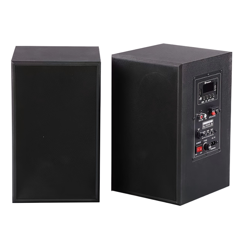 启诺QN-550M 蓝牙有源音箱 家用桌面电脑超重低音大功率有源音响 对 黑色高清大图