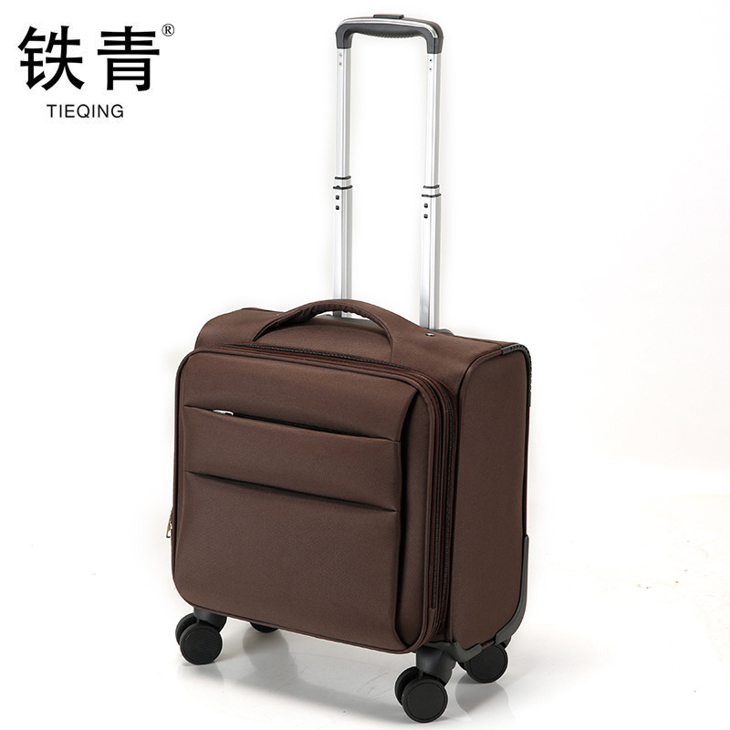 铁青牛津布拉杆箱行李箱18寸 个高清大图
