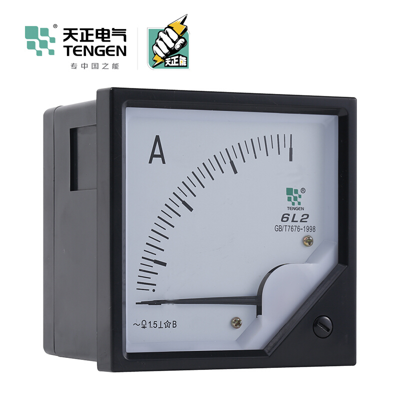 天正电气(TENGEN)6L2-A 40/5 机械表 1.5级 嵌入式 09021500042 电测仪表