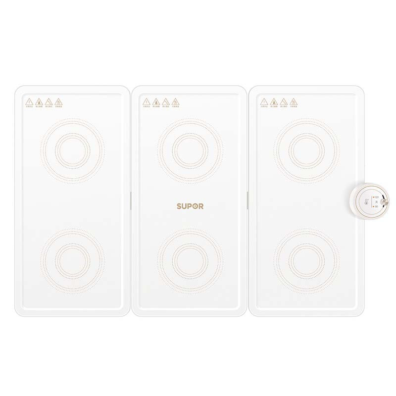 苏泊尔(SUPOR)BF6040P821J暖菜板拼接可拆叠饭菜保温板热菜板电热板加热桌垫菜板多档调温热菜神器 不挑餐具