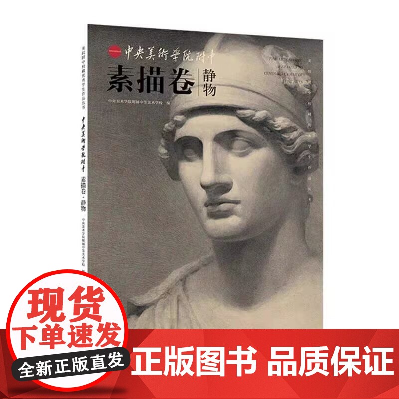 中央美术学院附中素描卷 人物 设计 静物 美院附中校藏优秀学生作品丛书 人民美术出版社 商城正版高清大图