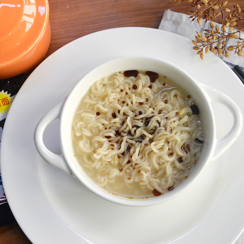 中国香港出前一丁方便面 网红组合 黑蒜油味500g+鸡蓉味500g 方便速食泡面拉面办公室 熬夜
