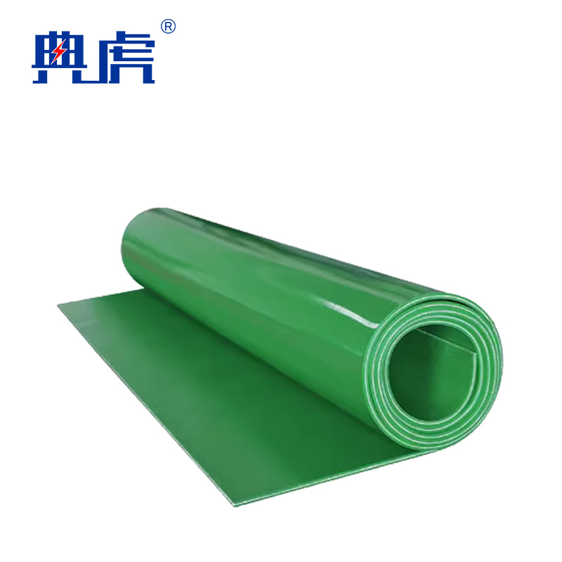 典虎 夹布塑胶垫 绿色双光面 2mm*1m*5m 件高清大图
