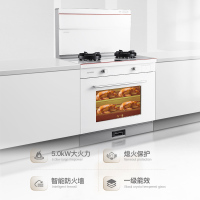 奥田蒸烤箱一体集成灶语音智能款家用白色集成灶ZKT5-AI