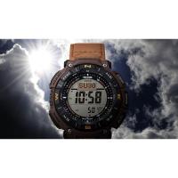 卡西欧(CASIO)PRG340L5太阳能户外手表男款石英表环保树脂材质三防功能经典休闲