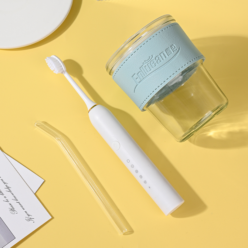 鹰伦(Enlluean) 尊尚洁齿套装SKT-Y8839(电动牙刷+玻璃杯)高清大图