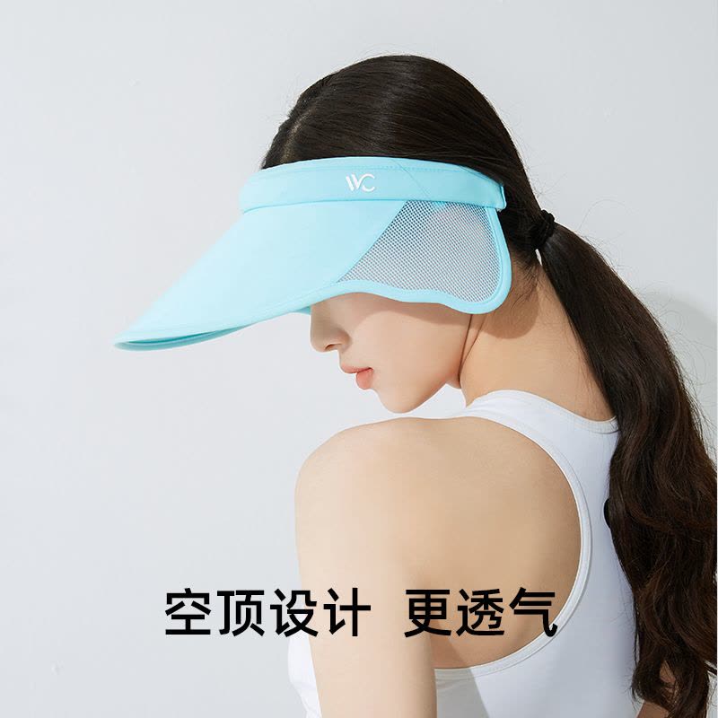 韩国VVC新款多边形防晒帽女夏季户外太阳帽子遮脸防紫外线遮阳帽图片