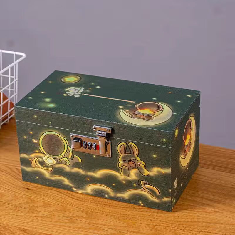 康浪带锁存钱罐可存可取成人储蓄罐学生网红储钱罐密码箱防摔儿童礼物高清大图