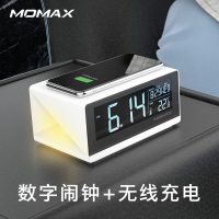摩米士MOMAX苹果无线充电器数字闹钟无线充电座适用于iPhone13/12/11Pro/XsMax/XR/8Plus