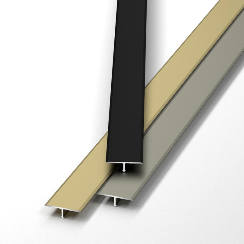 古达铝合金t型压条木地板收边条装饰条门槛条瓷砖极窄门口收口条扣条