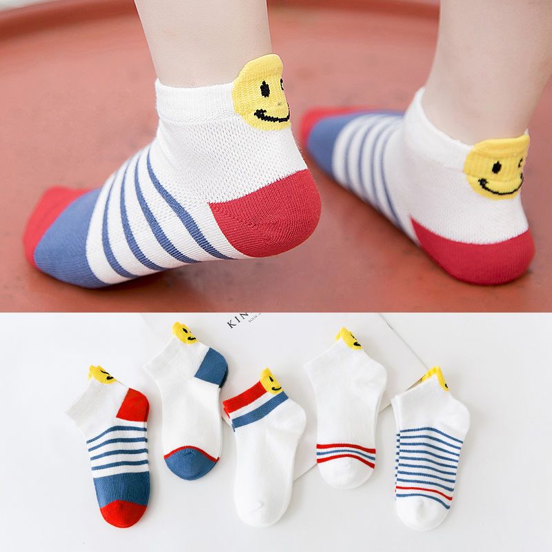 男童船袜薄款中大童10岁棉袜浅口儿童船袜女童袜子夏季小童船袜