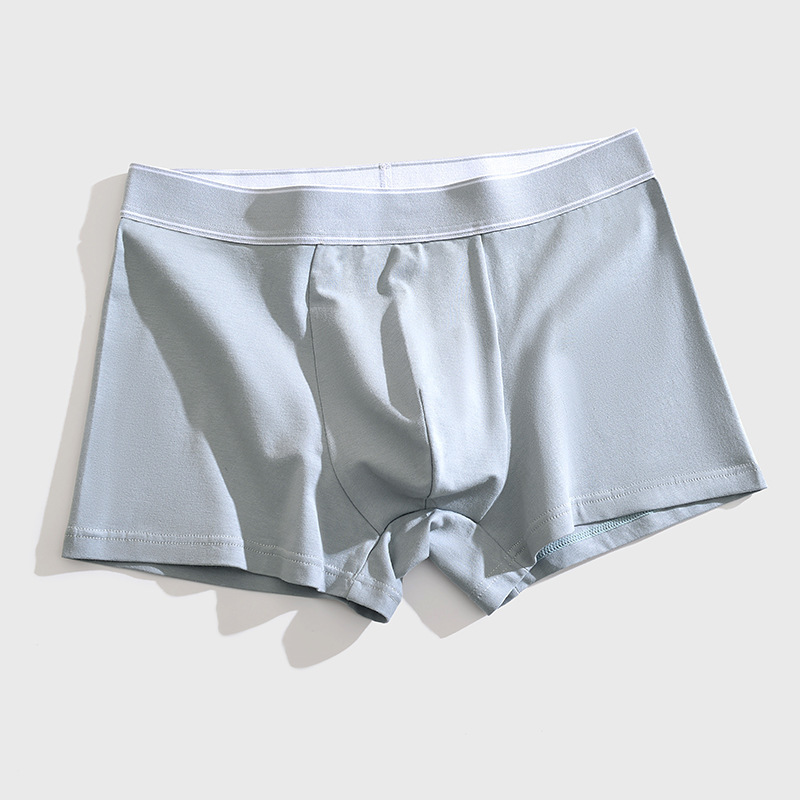 有颗树精梳棉男士内裤中腰透气舒适平角裤源头工厂批