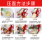 压面机家用面条机小型手动多功能饺子皮机擀面机不锈钢 [冬白色]304全不锈钢面辊不锈钢包裹竹案板