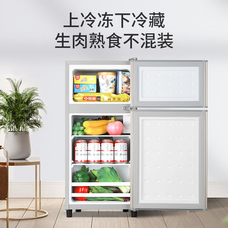双门小冰箱家用小型租房宿舍切夫曼迷你冷藏冷冻二人中型电冰箱_双门122省电款