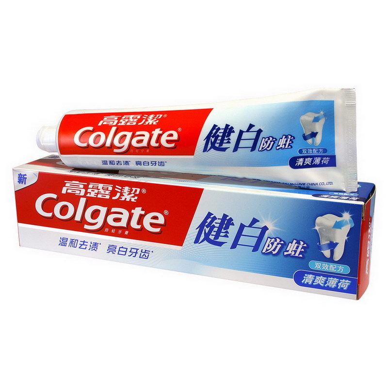 高露洁健白防蛀牙膏200g高清大图
