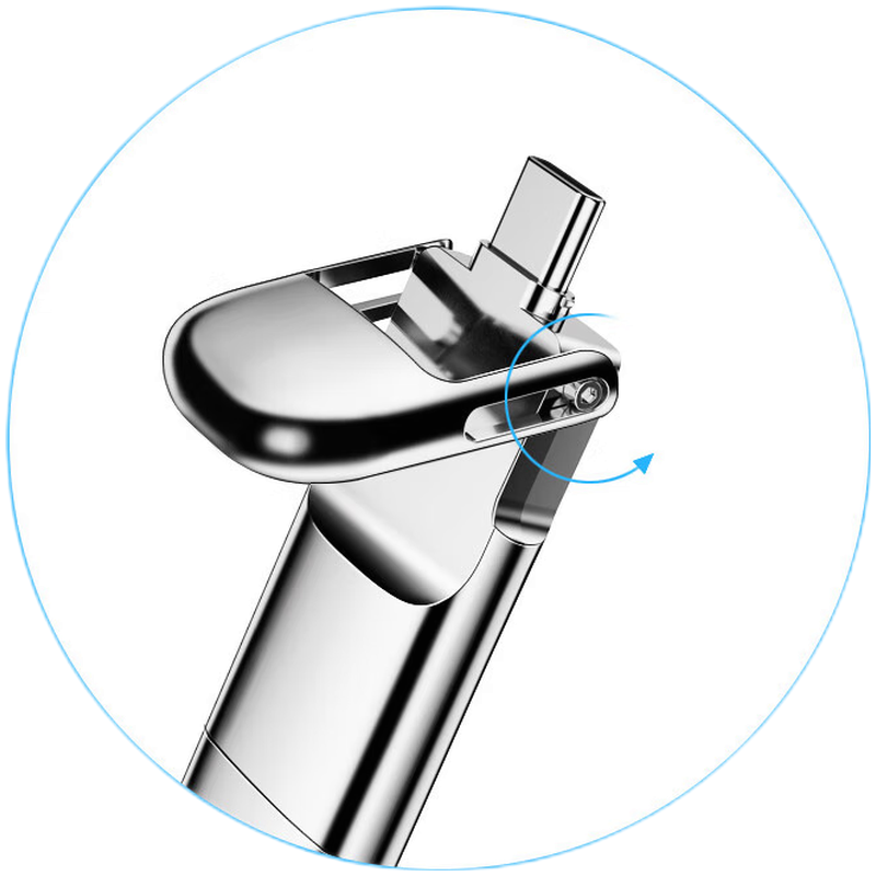 忆捷（Eaget)512GB USB3.0 HS-C02固态U盘 Type-C双接口 读速高达530MB/s高清大图
