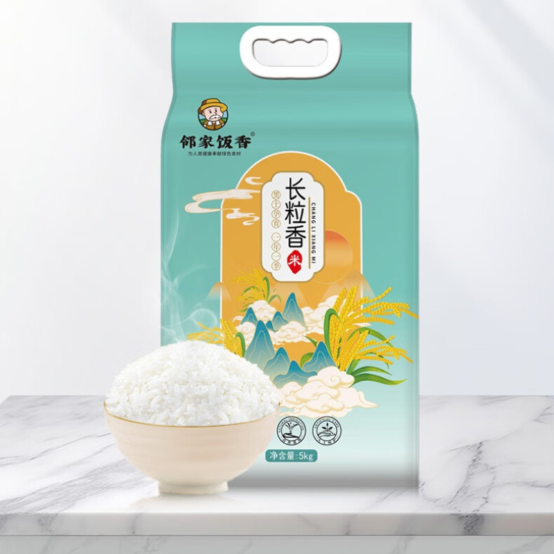 邻家饭香 东北大米 长粒香米 5kg/袋真空双层包装 LJFX86-C高清大图