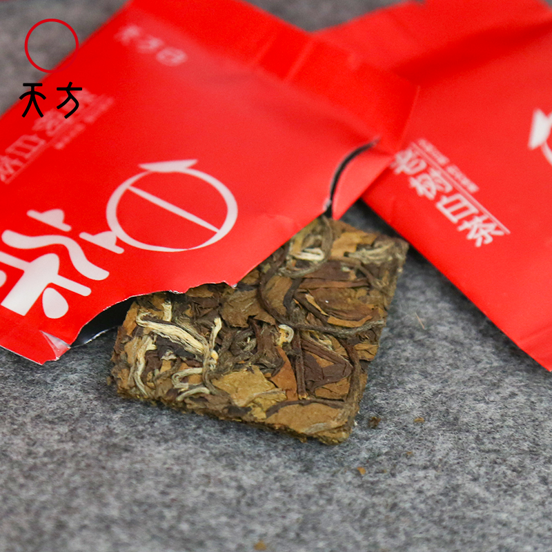 安徽天方茶叶200g天方晒白茶 老树白茶 紧压贡眉 内含8盒*5袋/盒 商务礼盒装 配手提袋高清大图