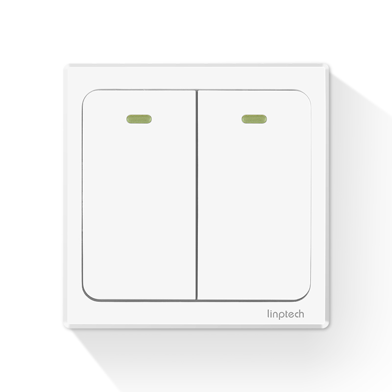 linptech遥控开关无线智能灯面板自发电免电池免布线控制器220v家用