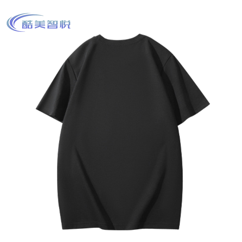酷美智悦 黑色宽松运动T恤(M-3XL) KM-BH802 件高清大图