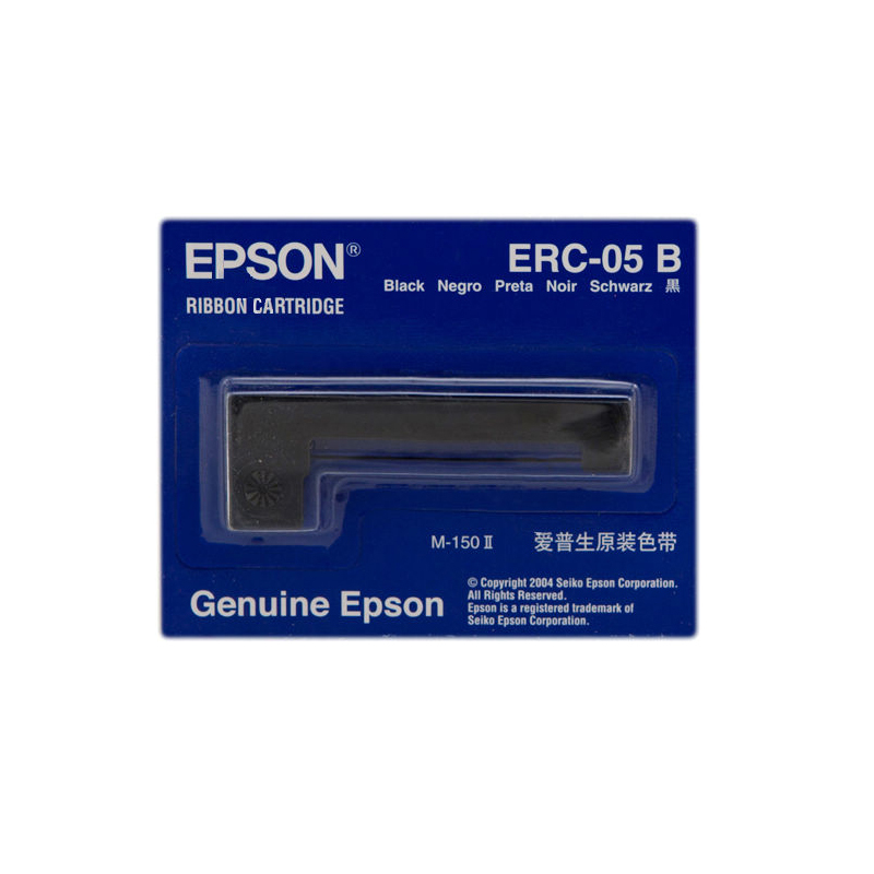 爱普生(Epson)ERC-05 B 原装黑色 色带框 S015352 ERC05