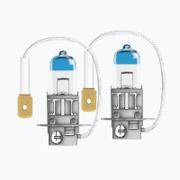 欧司朗(OSRAM)新夜行者激光限量版 汽车灯泡H3 远光灯近光灯雾灯大灯灯泡升级型卤素灯泡 增亮 一对装