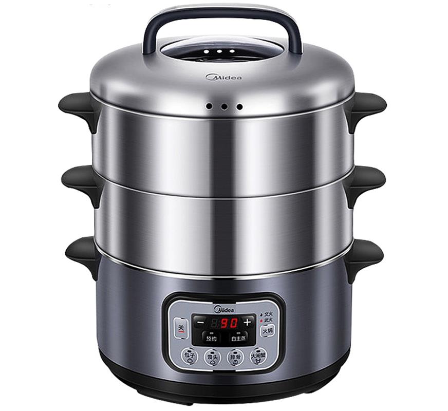 美的(Midea) ZG28Power501电蒸锅蒸笼不锈钢多功能三层大容量家用