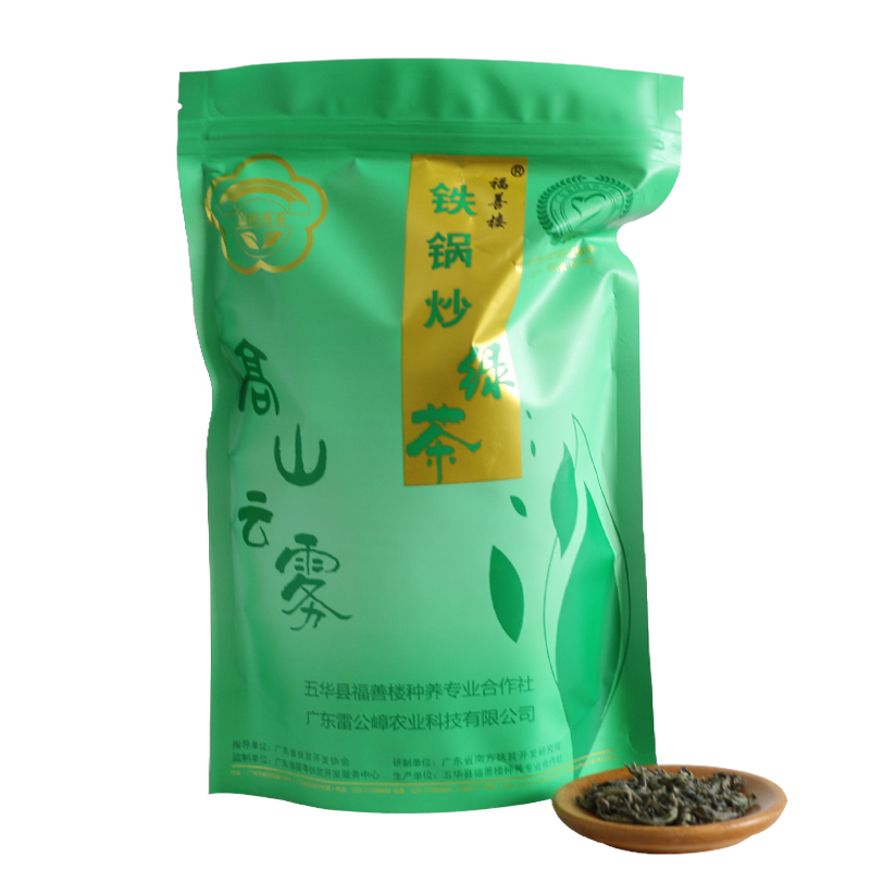 [梅州助农馆]福善楼 铁锅炒绿茶 锅炒手工茶 简易包装 250g/袋