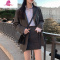 艳如飞早春洋气小个子显高气质炸街网红高级感职业韩版西装两件套装裙女套装
