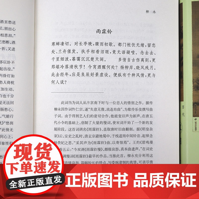 [精装]历代名词鉴赏:宋词(上下册)中国古诗词鉴赏书籍高清大图