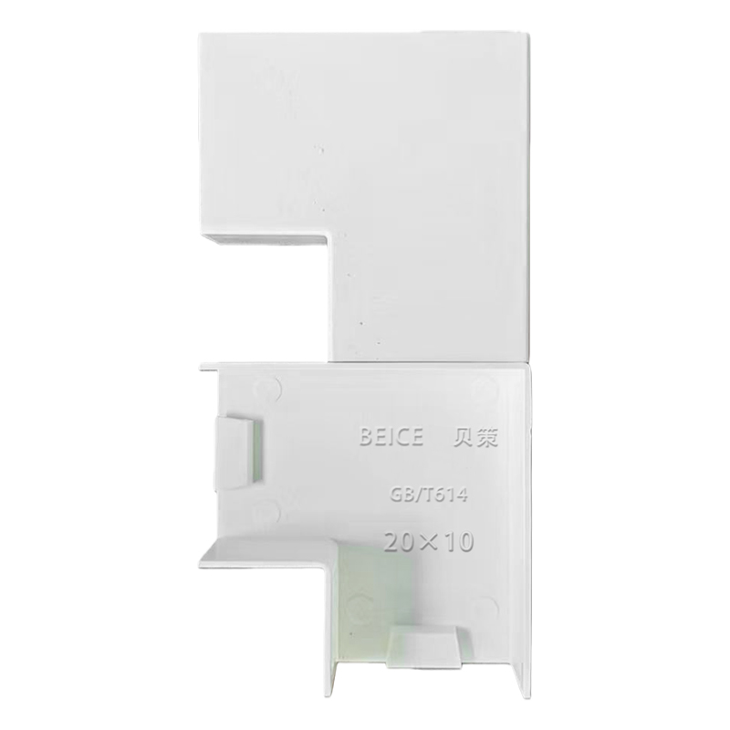 贝策 线槽配件平角弯头 20*10mm 个高清大图