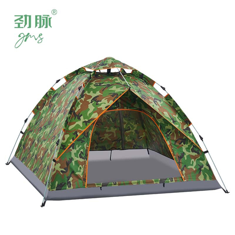 劲脉 折叠帐篷 墨绿色-240*240*155CM 顶高清大图