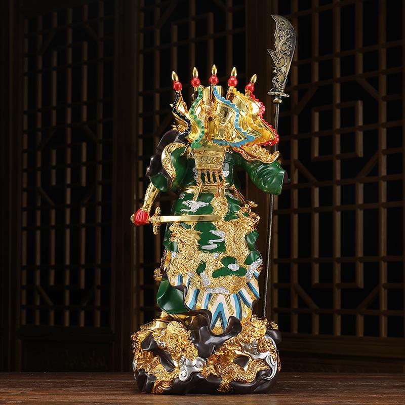 美帮汇大号九龙关公摆件关二爷佛像关二哥公司客厅供奉摆件高清大图