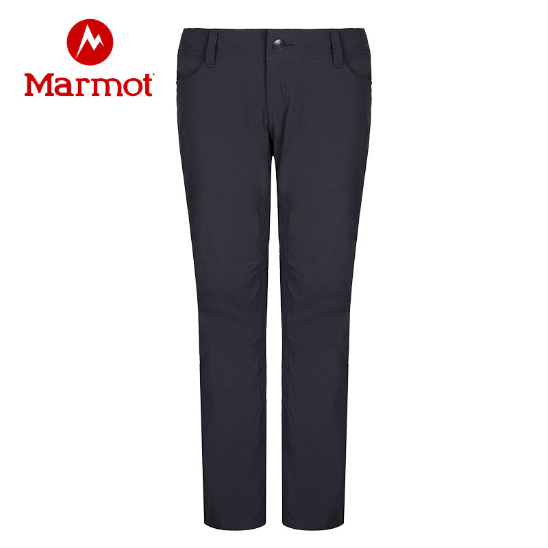 Marmot/土拨鼠春秋新款户外防泼水弹力超轻耐磨女式速干裤