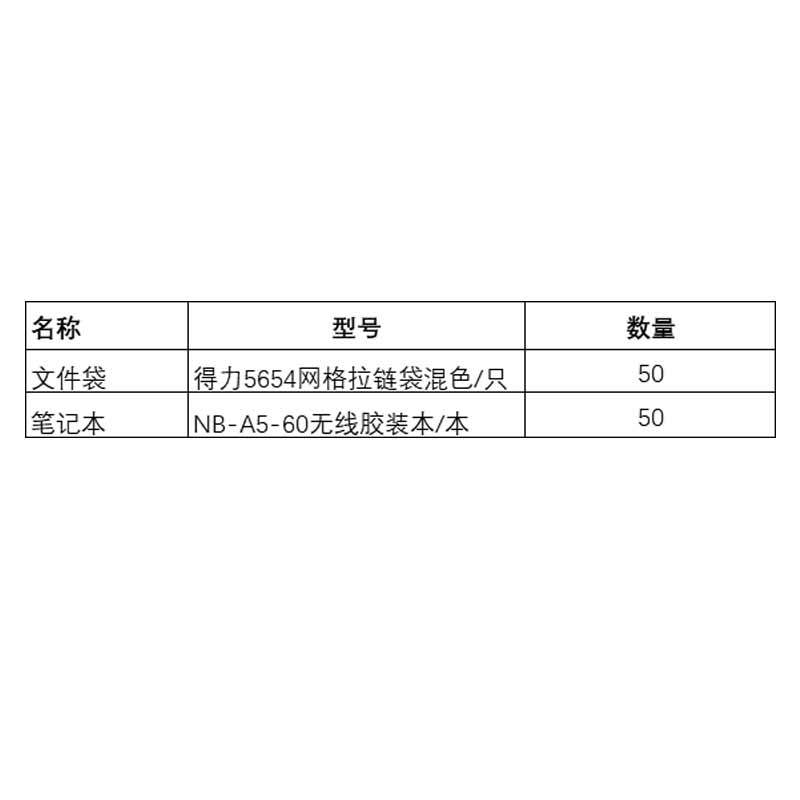 办公文具组合(文件袋+笔记本)