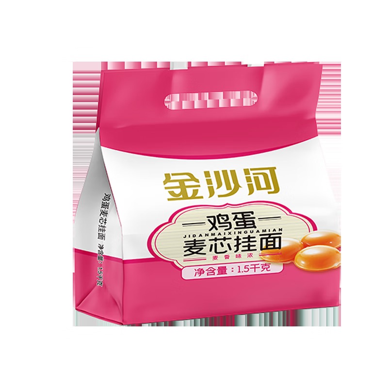 金沙河鸡蛋麦芯挂面1500g_高清大图