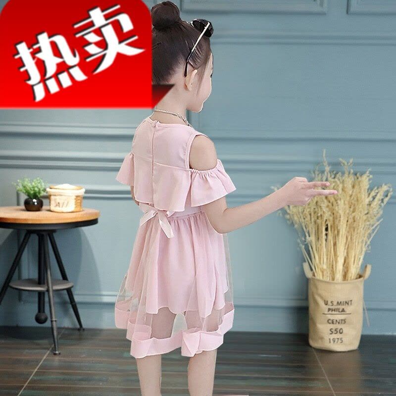 乐巴娘5大童女装6夏装7女童连衣裙8小学生10儿童12岁夏天女孩雪纺裙子15图片