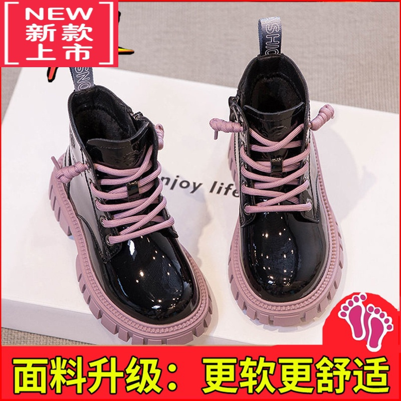 可莉允女童马丁靴2022新款夏季儿童软底短靴中大童时尚单靴女童靴子春秋