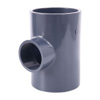 三佑 PVC管件 UPVC给排水管异径三通接头 【DN32*20(φ40*25) 】隔离光线耐酸碱 深灰色一只