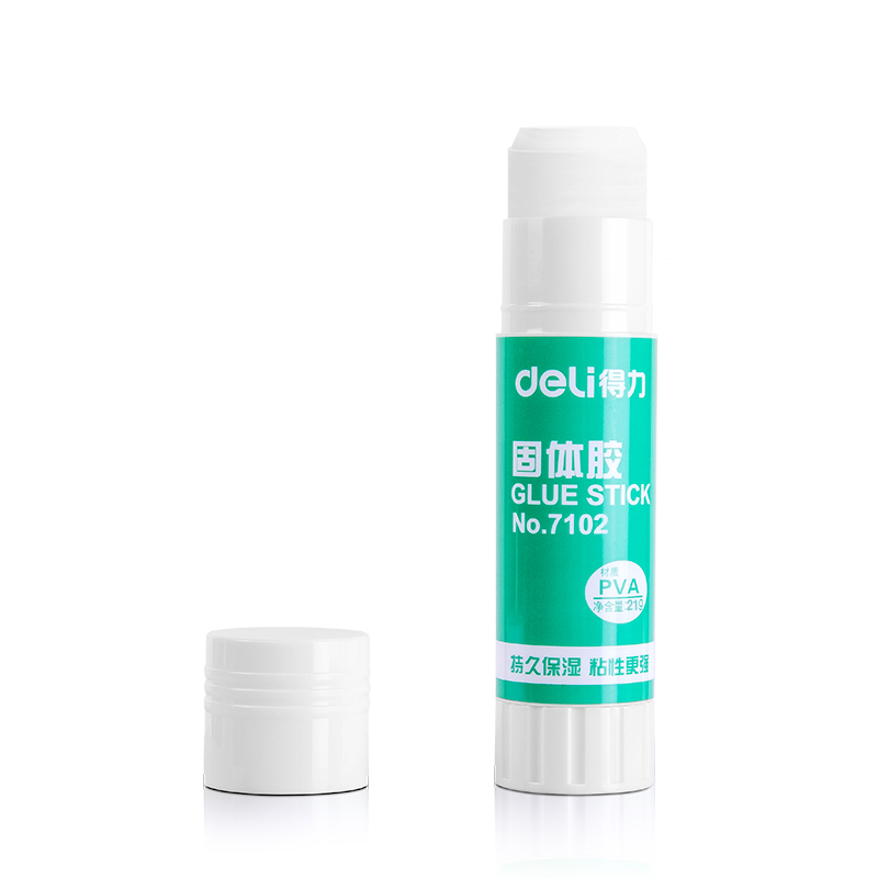 得力 DELI 7102 升级配方PVA固体胶棒21G 12支 盒