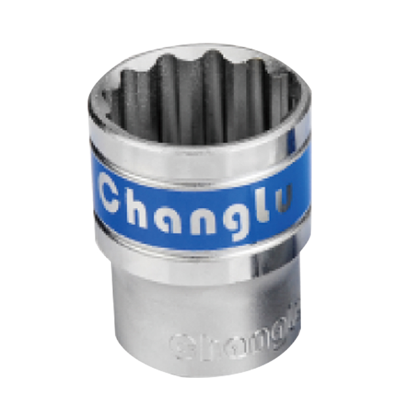 长鹿 1/2"蓝带十二角套筒 22mm 银色 22mm