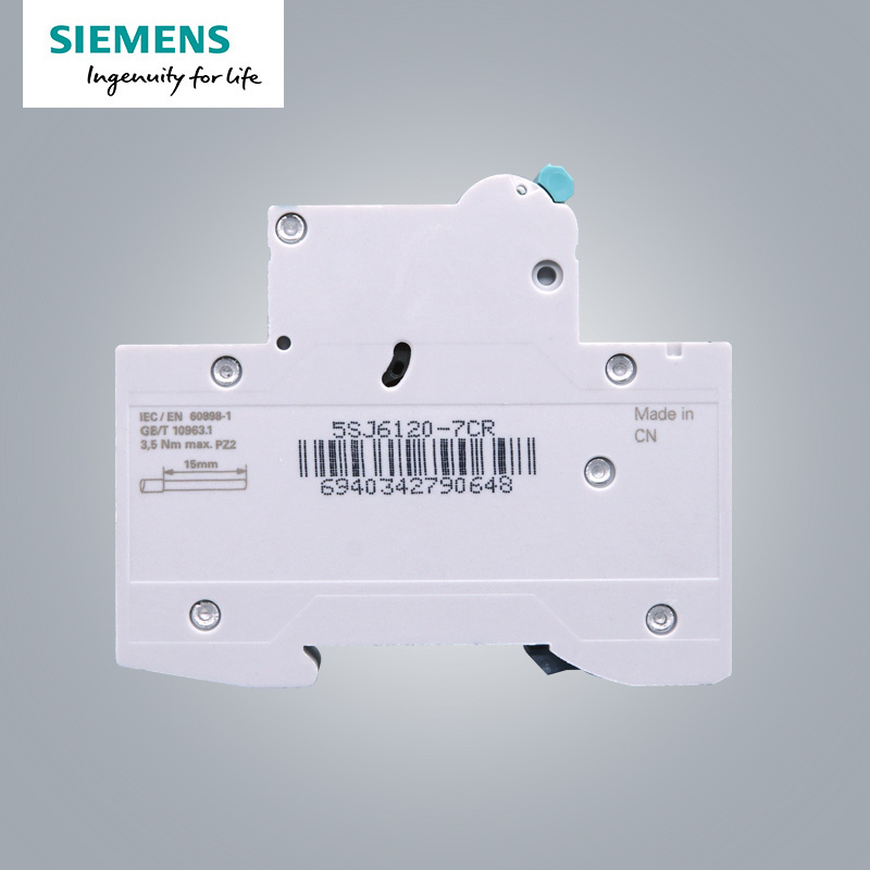 西门子(SIEMENS) 空气开关1P单进单出 20A标准型断路器 5SJ61207CR