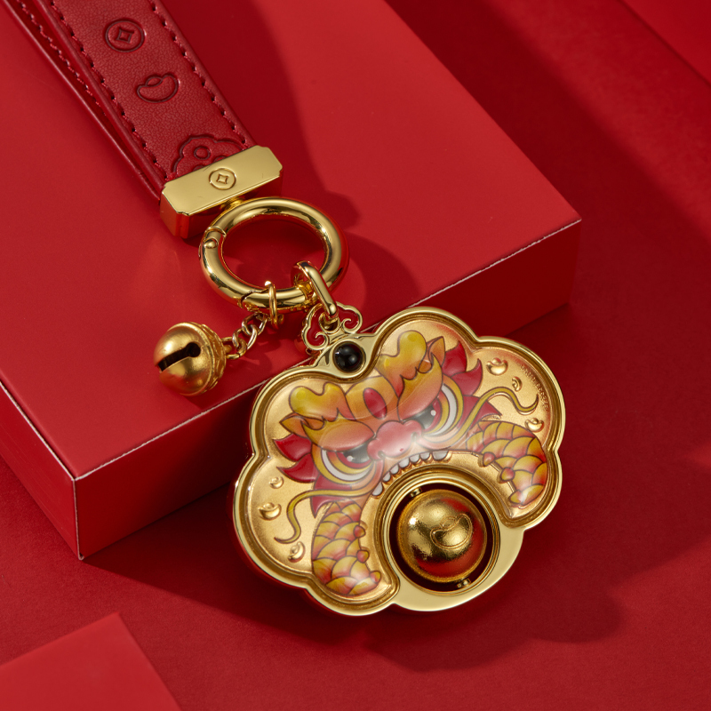 金龙招黄金挂件挂坠005克金